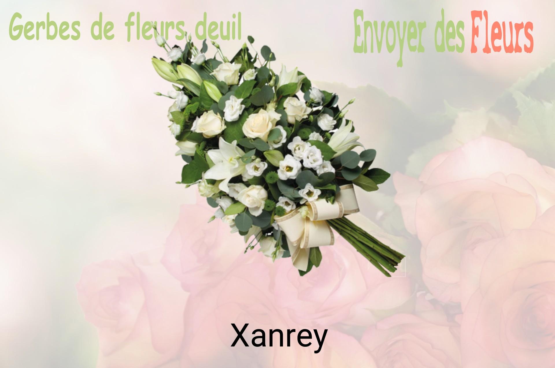 Gerbe de fleurs de deuil livrée à Xanrey